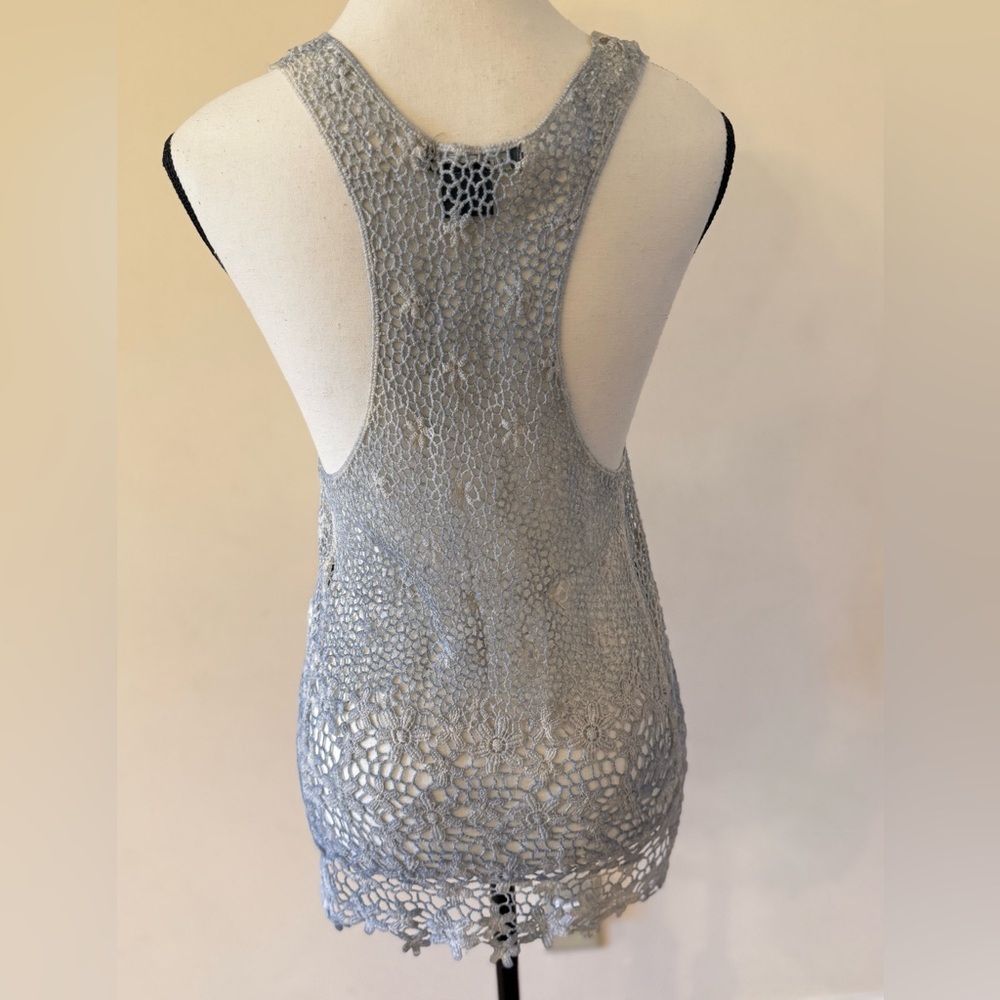 Suzy Shier Boho Crochet Racerback Top - Picture 4 of 7